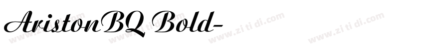 AristonBQ Bold字体转换